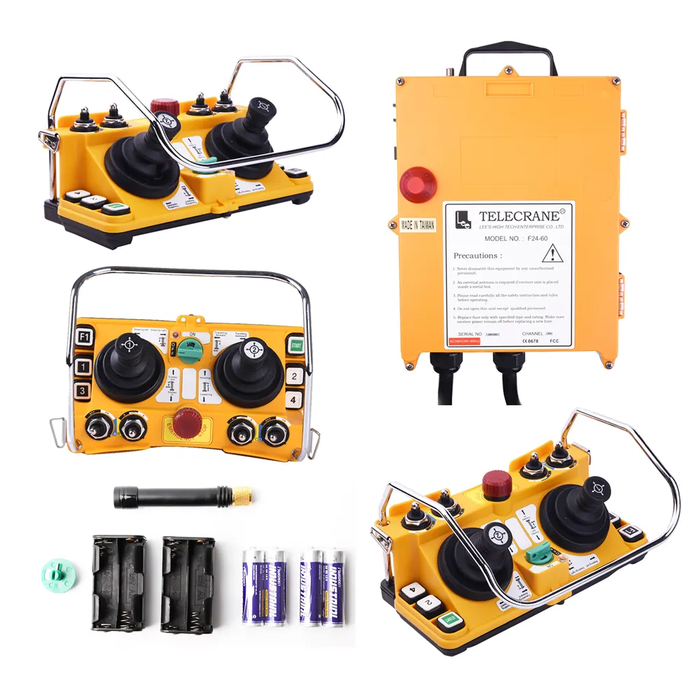 F24-60 안전하고 신뢰할 혁신 제품 호이스트 크레인 조이스틱 크레인 무선 산업용 원격 제어