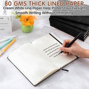 A5 PU Leather Hardcover Journal Thermal Binding 100 Sheets Inner Pages Digital Printing for <b>Gift</b> Deed Record Keeping - Product Image 4