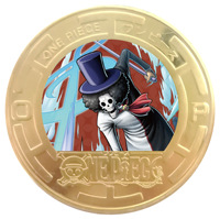 600 Tipos de Monedas Numismáticas Redondas de 4cm de Luffy y Nica, en Oro y Plata Esmaltadas, OEM en Stock, 1 Unidad por Bolsa OPP con Cubierta de Plástico