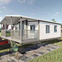 Nouveau design moderne : Maison conteneur extensible 20 pieds/40 pieds, modèle appartement, supermarché, salon – Conception pliable et emballable à plat