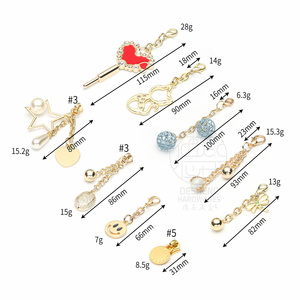 Multi Style Zipper Puller Metal Lobster Clasp For Bag DIY Key Charm Pendent Hardware - Product Image 5