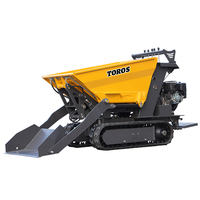 Mini-dumper autochargeur 800 kg à moteur diesel, avec benne pivotante, certifié CE EURO 5, pour chantier et logistique - Prix de gros