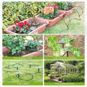 Kit d'irrigation goutte à goutte 1/2 pouce en PVC ABS, système d'arrosage automatique pour plantes de jardin, utilisation extérieure - Product Image 2