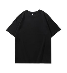 Camiseta de algodón 100% de 260 g/m² para hombre y mujer, manga corta, base blanca gruesa, opaca, sólida, corte holgado - Product Image 3