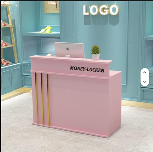 Factory Price <b>Small</b> Front <b>Desk</b> Reception Counter Beauty Salon Front Reception <b>Desk</b> Boutique Restaurant Reception Counter - Product Image 2