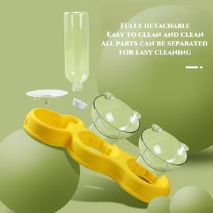 2025 yeni WN sıcak satış plastik <span class=keywords><strong>Pet</strong></span> besleyici seti çift kase su çeşmesi kediler köpekler için küçük hayvanlar için <span class=keywords><strong>Pet</strong></span> malzemeleri gıda - Product Image 5