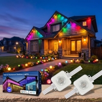 SHIJI 24V RGBW Pixel LED Light, éclairage extérieur décoratif, corps en PVC, points lumineux, paysage, 30mm, éclairage LED permanent pour Noël