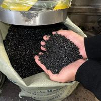Granulés de PVC recyclé noir en gros, sans impuretés, pour bottes de pluie, joints, semelles, poignées, souples, flexibles, résistants à l'usure, extrudés