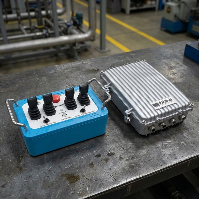 Enhanced Signal Stability Hydraulic Radio Remote Controller Avoid Sudden Stop for Heavy Load Lifting Machinery
