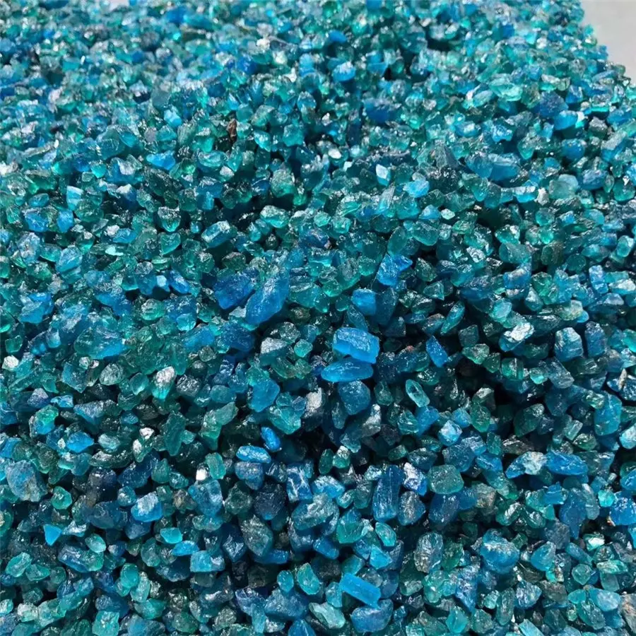 Wholesale Apatite Tumble Stone Natural Blue Apatite Tumbled Crystal Gravel For Crystal Healing Stones