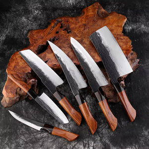 XITUO-Cuchillo afilado de acero compuesto de 3 capas, cuchillo de <span class=keywords><strong>cocina</strong></span> 9CR18 chino con núcleo de acero, mango de palisandro, herramientas de <span class=keywords><strong>cocina</strong></span> - Product Image 6