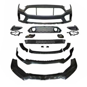Kits de pare-chocs avant de voiture d'usine, style Mach1, kits de carrosserie avec calandre noire pour Ford <span class=keywords><strong>Mustang</strong></span> 2015 2016 2017 - Product Image 1