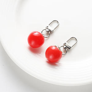 Estilo <span class=keywords><strong>de</strong></span> moda <span class=keywords><strong>Tomate</strong></span> <span class=keywords><strong>rojo</strong></span> Forma Bolsa Encanto Llavero Metal Bland Simulación <span class=keywords><strong>Tomate</strong></span> Llavero Moda Llavero Bolsa Encanto Colgante - Product Image 4