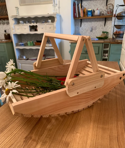 Wooden <strong>Garden</strong> <strong>Trug</strong> With Fold Down Handle Wooden Basket - Product Image 3
