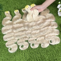 Cheveux humains brésiliens 100% vierges en vison # 30 Bundles de Cheveux Blonds Ondulés Grade 10A, Extensions de Cheveux Alignées avec les Cuticules, Fournisseur