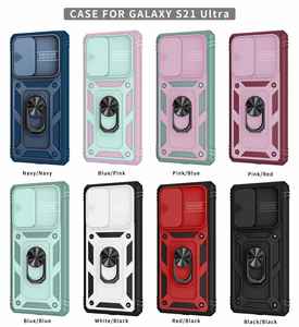 Para Samsung para Galaxy A52 S 21 Ultra S21 Plus A12 S20 A13 S22U A32 funda de teléfono móvil con soporte Cámara Push Window Cover - Product Image 1