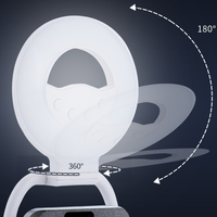 Luz para Teléfono con 5 Temperaturas de Color, CRI≥95, Compatible con MagSafe, Anillo de Luz LED para Selfies de 360 Grados, Plegable, Fabricante Ningbo