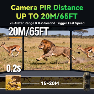 ציד בחוץ מוסווה 120 °   עדשה רחבה זווית רחבה, עמידה למים, הקלטת וידאו בתנועה, ראיית לילה PIR, מצלמת הדק 0.2 שניות - Product Image 5