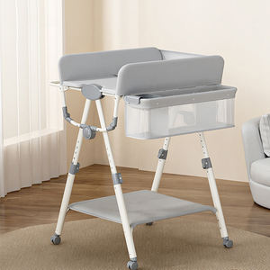 <span class=keywords><strong>Table</strong></span> à <span class=keywords><strong>langer</strong></span> pliable en plastique imperméable, station de change de couches réglable, écologique et multifonctionnelle pour bébé - Product Image 2
