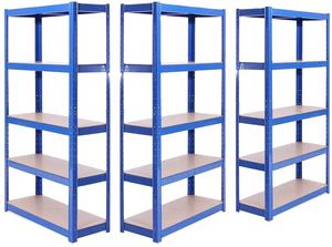 Hoogbelastbaar 5-laags stalen automatisch te bedienen verstelbare magazijnrekken, boutloos opslagrek - Product Image 5