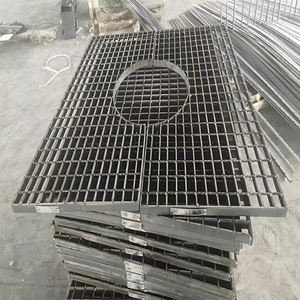 Grille de barre en acier galvanisé 1m X 1m utilisée pour la vente avec un poids kg M2 pour marcher sur les routes Rampes Plate-forme Paillasson - Product Image 6