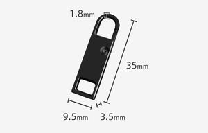 Étiquettes nominatives avec logo de marque personnalisé Sac coulissant de type ouvert Poignées à glissière en métal avec <span class=keywords><strong>fermeture</strong></span> à glissière ouverte Extracteur de remplacement pour vêtements - Product Image 6