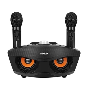 SD306 20W Bass Sound Family KTV 2 en 1 Karaoke portátil <span class=keywords><strong>BT</strong></span> Altavoz inalámbrico con micrófono de mano dual Altavoz de búho - Product Image 2