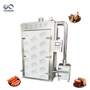 Four à fumage YouBan pour fumage à chaud et à froid, idéal pour la transformation de la bratwurst, du salami, du <span class=keywords><strong>chorizo</strong></span> et des saucisses, compatible avec un générateur de vapeur - Product Image 1