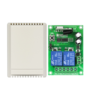 Dc12v <span class=keywords><strong>2</strong></span> kênh 315 433Mhz học tập phổ RF điều khiển từ xa chuyển đổi không dây Relay Receiver <span class=keywords><strong>Set</strong></span> - Product Image 4