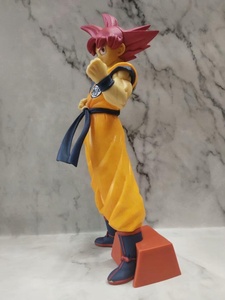 Figura de Anime de 25 cm de Dragon Ball Super Son <span class=keywords><strong>Goku</strong></span>, Figura de Acción de <span class=keywords><strong>Goku</strong></span> con <span class=keywords><strong>Pelo</strong></span> <span class=keywords><strong>Rojo</strong></span>, Super Grabada, Coleccionable, Modelo de Batalla - Product Image 6