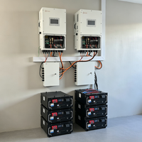 Système de stockage d'énergie solaire monté sur rack, batteries lithium-ion LiFePO4 empilables, 30 kWh, 20 kWh, 10 kWh, pour l'outre-mer