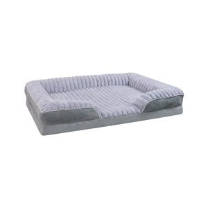 Neues Katzen- & Hundesofa-Bett Abnehmbar Maschinenwaschbar Gestreiftes <span class=keywords><strong>Fleece</strong></span> Warmes Haustierbett Für Alle Jahreszeiten Innenbereich - Product Image 5
