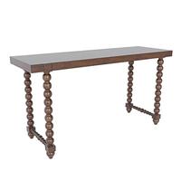 Table console en bois massif de style rétro américain, table d'entrée de style français avec un vieux luxe léger pour le salon