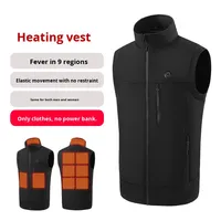 Gilet chauffant OEM pour homme, décontracté, automne, USB, thermique, coupe-vent, polyester/coton, extérieur, fermeture éclair, pour la chasse