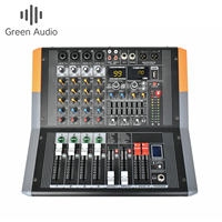 GAX-EP4 Mixer Daya Profesional 4/6/8 Kanal dengan Amplifier Terintegrasi 600 Watt 99 Efek DSP