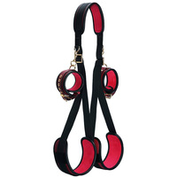 Kit BDSM pour adultes avec attaches ajustables pour lit, menottes, attaches pour cou, cuisses et chevilles, jouet de jeu, 100% imperméable et écologique