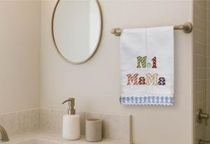 Toalla de Lino para Invitados No.1 Mama, Toalla de Mano para Ella, Regalo para Mamá, Toalla Absorbente de Lino y Algodón para Baño y Cocina - Product Image 2