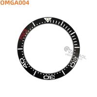 Inserts de lunette de montre en céramique de 38 mm pour montre automatique OMG Sea-master Planet Ocean 007, pièces de montre