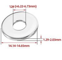 En stock – Rondelles plates en acier inoxydable ANSI B18.22.1 Taille 12 – Joints plats ronds pour l'assemblage dans l'industrie automobile