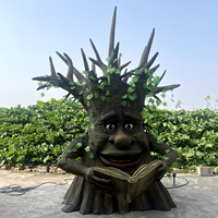 Modèle d'arbre animatronique grandeur nature, simulation de parc d'attractions, arbre parlant animatronique