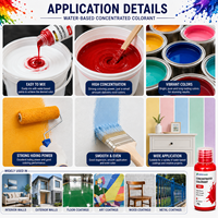 Colorant concentré à base d'eau écologique, haute puissance de coloration, pâte pigmentaire pour peinture au latex, revêtement mural, peinture décorative