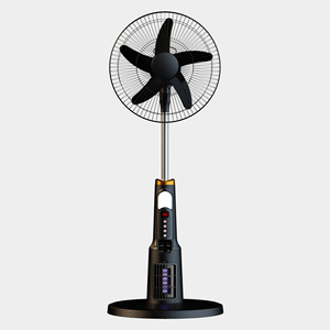 <span class=keywords><strong>Ventilateur</strong></span> portable de secours pour pannes de courant, rechargeable solaire, à tête oscillante de 18 pouces, pour camping en extérieur, grande puissance, transfrontalier - Product Image 1