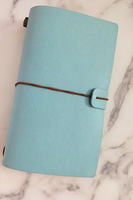 Carnet de notes A6 vintage personnalisé rechargeable, grand livre de poche en cuir Pu, couverture souple, bloc-notes de voyage, Agenda budgétaire avec enveloppes