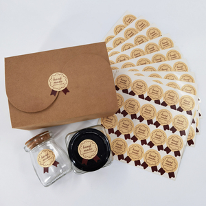 Autocollants personnalisés pour bocaux alimentaires – Emballage d'usine à prix abordable – Autocollants vintage faits main pour emballage <span class=keywords><strong>de</strong></span> produits - Product Image 1