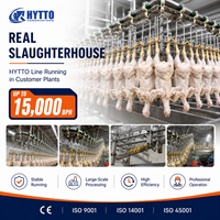 Ligne d'abattage avicole écoénergétique, machine d'abattage pour abattoir, équipement d'abattage de poulets, CE ISO, traitement automatique personnalisé
