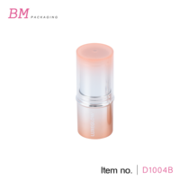 Tube cosmétique vide de luxe à étiquette privée personnalisée, dégradé, mat, brillant, élégant, pour stick de maquillage, stick illuminateur, réf. D1004B