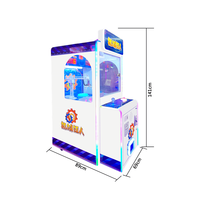 Petite machine de jeu de grue à griffes d'intérieur Jouet en peluche et vente de bonbons 220V Paiement de pièces Matériaux en bois et en métal pour l'amusement