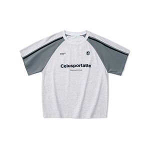 T-shirt sportiva estiva in maglia pesante con logo patchwork a maniche corte per uomo e donna, abbigliamento casual per coppie - Product Image 5