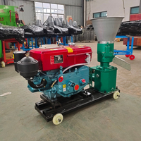 Machine à granulés de diesel pour la fabrication d'aliments pour animaux de ferme, moulin à aliments pour bétail et volailles