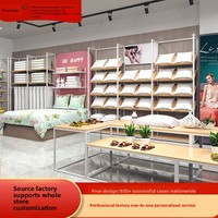 Présentoir métallique robuste et écologique avec armoire de rangement pour oreillers, couettes, literie, textiles de maison et équipements de vente au détail pour magasins